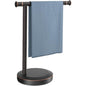 Hoimpro 13" Oil Rubbed Bronze Stand Hand Towel Holder Bathroom Kitchen Countertop Towel Rack Towel Bar Ring Free Standing Counter T Bath Accessories Freestanding Vanity Sink Hardware Stainless Steel - color: Oil Rubbed Bronze