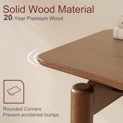 AQIMUELE Wood Console Table Walnut Entryway Table, Thin Console Table, Sofa Tables for Living Room (47.2'') - color: Walnut, size: 47.2"W x 11.8"D x 29.9"H
