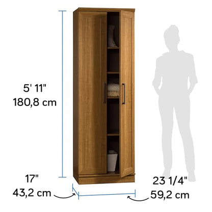 Sauder HomePlus Storage Cabinet/ Pantry cabinets, Sienna Oak finish - color: Sienna Oak