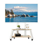 Mobile TV Stand Rolling TV Cart with Wheels for Most 32-86 Inch TV Stand with Double Wooden Shelf, Height Adjustable Heavy-Duty Holds up to 180lbs,Max VESA 600 * 450mm - style: Style 1