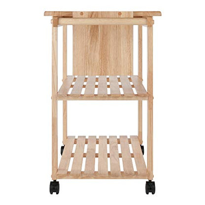 Winsome Mario Kitchen Cart | Rolling Utility & Serving Cart with Wheels for Snacks, Drinks, Kitchen Essentials, Storage & Organization for Home, Apartment