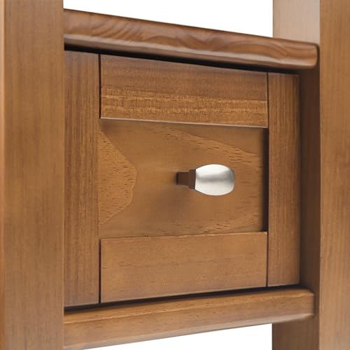 SIMPLIHOME Warm Shaker Solid Wood 14 inch Wide Transitional-Style Narrow Side Tables in Light Golden Brown for the Living Room and Bedroom (Set of 2) - color: Light Golden Brown, size: 14 inch, style: End Table (Set of 2)