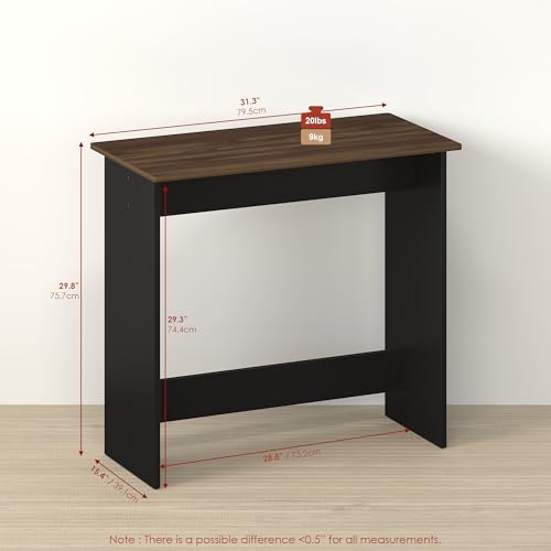 Handa 32 Inch Computer Small Desk, Classroom Home Office Bedroom Wooden Table, Autumn - color: Autumn/Black