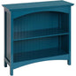 eHemco 2 Tier Bookcase with 2 Arched Supports, 29 Inches, Blue - color: Blue, size: 2 Tier