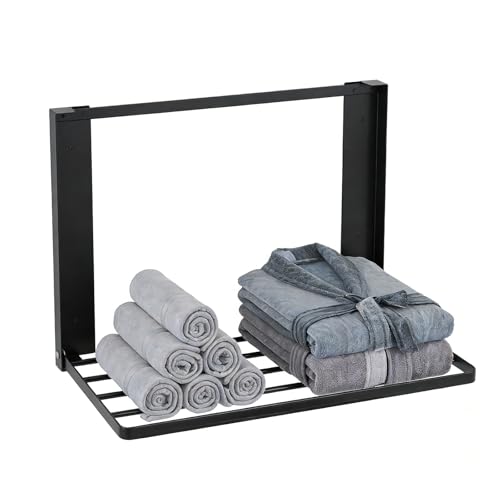 Magnetic Appliance Shelf, Metal Side Storage Organizer for Refrigerator, Washing Machine & Bathroom, Space Saving Utility Rack for Laundry Detergent, Towels, Kitchen Supplies (Black) - color: Black