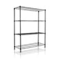Heavy-Duty Black 4 Tiers Steel 36x14x54 Wire Shelving NSF Certified. Adjustable Storage Rack for Kitchen,Garage,and Laundry Utility Room (4Tiers-36x14x54) - size: Black-4Tiers-36x14x54"