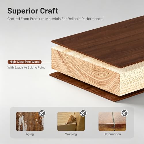 10 Cube Storage Organizer - Pine Wood Bookshelf - Cube Shelf - Vertical or Horizontal Bookcase - Open Book Shelf - Easy Assembly for Bedroom, Living Room, Office - size: 10 Cube