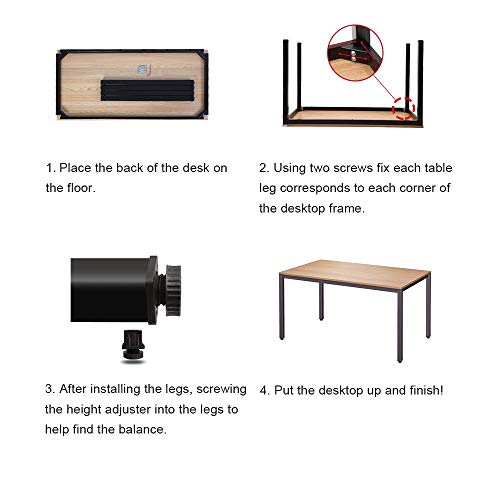 Need 55 Inch Large Computer Desk - Modern Simple Style Home Office Gaming Desk, Basic Writing Table for Study Student, White Metal Frame, White - color: White, size: 55 inches