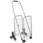 dbest Products Stair Climber Cruiser Cart Sport, Foldable Grocery Cart on Wheels,Multi-Use Collapsible Folding Laundry Basket with Wheels - color: Silver, style: Stair Climber Cruiser Cart Sport