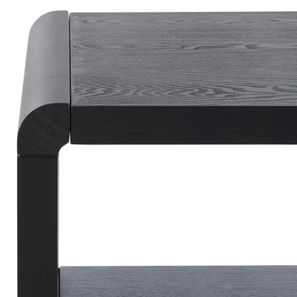SAFAVIEH Home Collection Omara Black 1-Shelf Square Accent Side Table - color: Black