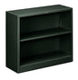HON Metal Bookcase - Bookcase with Two Shelves, 34-1/2w x 12-5/8d x 29h, Charcoal (HS30ABC) - color: Charcoal, size: 2 Shelves