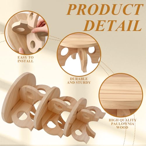 3 Pcs Wooden Plant Stand Indoor 8/9/11",Light Wood,Low - color: Light Wood