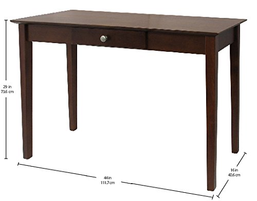 Winsome Rochester Console Table with Drawer, for Living Room, Hallway, Bedroom, 29", Antique Walnut