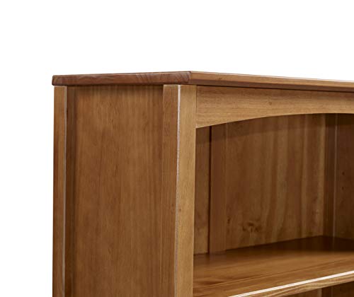 Shaker Style 4 Shelf Bookcase / Solid Wood / 48" High / Adjustable Shelving / Closed Back / Display Bookshelf for Living Room, Bedroom, Home and Office, Cherry - color: Brown, size: 48"