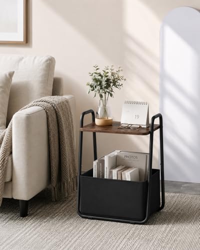 Collection - Side Table,Small End Table for Living Room, Metal Frame Nightstand,Entryway Table, for Bedroom& Bathroom& Outdoor& Office