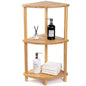 Corner Shower Caddy Stand, Bamboo Shower Organizer Standing with Anti-Slip Feet, Bathroom Corner Shelf,Waterproof & Durable, Space-Saving Design Storage for Kitchen or Living Room - style: Shower caddy-022