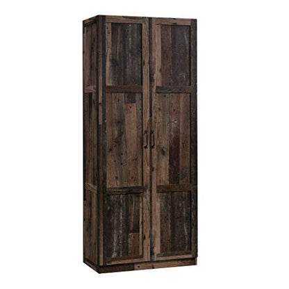 Sauder Select Storage Cabinet, Pantry Cabinet Kitchen Storage with Adjustable Shelves, Utility Room Storage Cabinet, in Reclaimed Pine - color: Reclaimed Pine