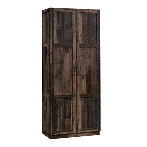Sauder Select Storage Cabinet, Pantry Cabinet Kitchen Storage with Adjustable Shelves, Utility Room Storage Cabinet, in Reclaimed Pine - color: Reclaimed Pine