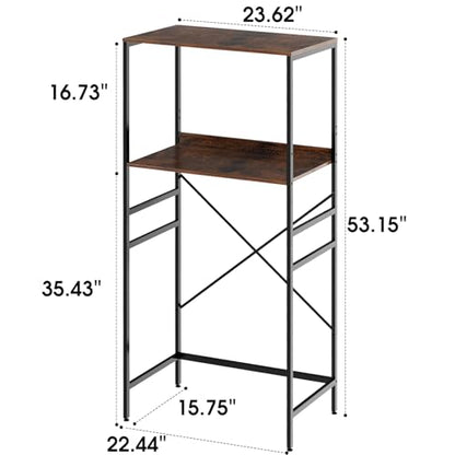 Mini Fridge Shelf Mini Fridge and Microwave Stand Over Mini Fridge Storage Rack Height Adjustable Microwave and Fridge Stand Suitable for Dorm, Kitchens, Offices, Brown - color: Brown
