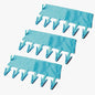 TamBee Portable Hanger Clips Travel Clothesline Travel Hangers Towel Drying Rack Clothing Hanger Folding Portable Sock Dock Swimsuit Drying Rack Hanger with 6 Clips Pack of 3 (Blue) - color: Blue