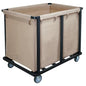 Commercial Laundry Cart with Wheels,400L Large Laundry Cart | 600 lbs Industrial Laundry Hamper,Steel Frame and Oxford Cloth Bag,Commercial Laundry Hamper for Home,Hotel,Housekeeping - color: Khaki