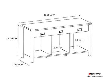 ClosetMaid 16051 Premium 3-Cube Bench, Dark Chestnut - color: Dark Chestnut, size: 3-Cube Bench