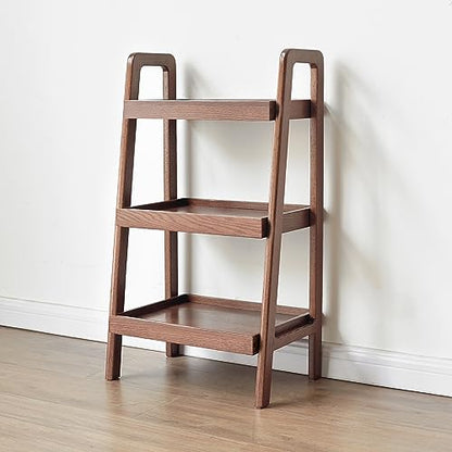 GDFStudio 3-Tier Wood Shoe Rack & Storage Bench,Versatile Organizer with Oak Frame & Timeless Design, Easy Assembly for Entryway,Living Room,Bedroom, Bathroom,Kitchen,Hallway,Walnut - color: Walnut