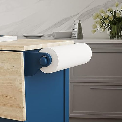 Homestyles Mobile Kitchen Island Cart with Wood Top and Dropleaf Breakfast Bar, Blue - color: Blue