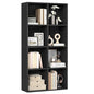 VASAGLE Bookcase Cube Shelf with 8 Compartments, 9.4 x 25.8 x 51 Inches | Bookshelf storage shelf, Ebony Black, CUSTOS Collection, ULBC424B01 - color: Ebony Black, size: 8 Cubes (9.4"D x 51"H), style: 1 Pack