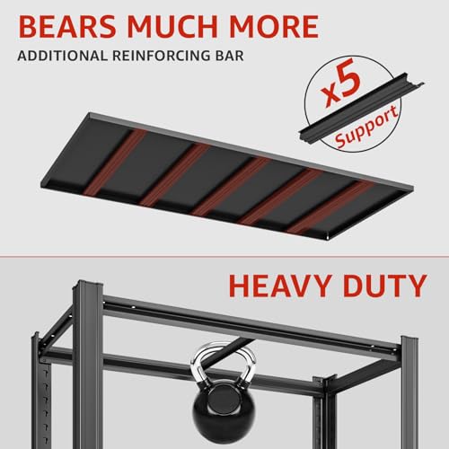 5-Tier 55" W x 24" D x 84" H Garage Shelving 5000LBS Storage Shelves Heavy Duty Metal Shelf Unit Adjustable Basement Industrial Storage Racks - size: 5T 55" W x 24" D x 84" H