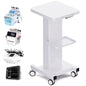 Noverlife Esthetician Trolley Cart, 220lbs Load, Beauty Salon Trolley Stand | All-metal Carbon Steel Body, Silent 360°Casters with Locking Brakes, Esthetician Rolling Cart for Spa Machines - color: Classic - White