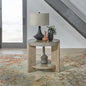 Liberty Furniture Affinity Round End Table for Living Room - Dusty Taupe Faux Concrete Tops - size: End Table