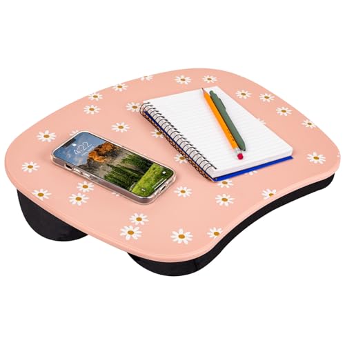 LAPGEAR MyStyle Lap Desk – Pink Daisy, Fits 15.6” Laptops - color: Pink Daisy
