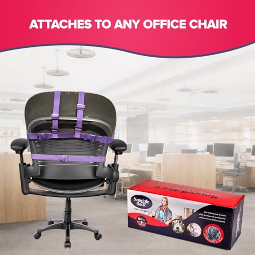 The Original Office Chair Blanket by SnuggleBack; Cozy Comfy Office Desk Chair Wrap Attaches for Hands-Free Warmth. Stay Warm In The Winter or Summer. (Blue Pattern Fleece) - color: Blue Pattern Fleece