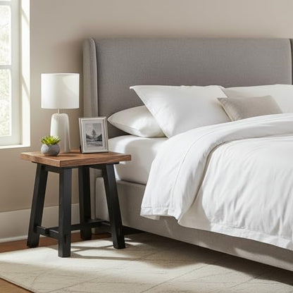 Alaterre Furniture Adam 21 Solid Wood Side Tabl