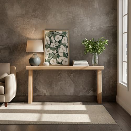 Plank+Beam Classic Console Table, 66 Inch, Blonde | Non-Toxic Finishes, Versatile Design, Elegant Details, Easy Assembly, Quick Setup, Solid Wood - color: Blonde, size: 66" Console Table