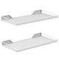 WALMANN 2 Pack Garage Wall Shelf, 23.5" x 12" Wall-Mounted Storage Shelves for Garage, Closet, Laundry Room, Heavy Duty Floating Shelving, Holds Up to 65 lbs(White) - color: White