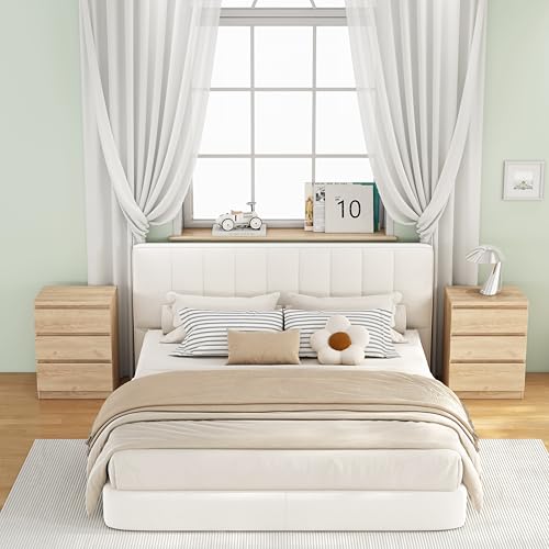 Nightstand with Drawers, Bedside Table with Drawers, Sofa Side Table Storage Cabinet, Night Stand for Bedroom Living Room (1, 3 Drawers Nature, 19.7" W×15.6" D×26.57" H) - color: 3 Drawers Nature