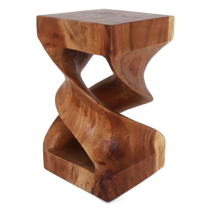Rutledge & King Kinsale Wood End Table - Unique Wooden Side Table - Mid Century Side Table - Saur Wood - Small Accent Table - Mid Century Modern Decor - color: Natural, style: Kinsale