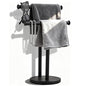 Hand Towel Holder, NEWRAIN Double Countertop Hand Towel Holder Stand, Stainless Steel Free Standing Hand Towel Rack with Heavy Base, for Bathroom Kitchen & Counter top, Matte Black - color: Matte Black, style: 2-Tier