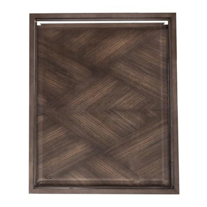 Liberty Furniture Jamestown Glass Top End Table for Living Room - Tobacco - size: End Table