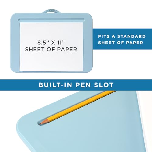 LAPGEAR Compact Lap Desk – Sky Blue, Fits 14" Laptops - color: Sky Blue, size: 14″ Laptop (Compact)