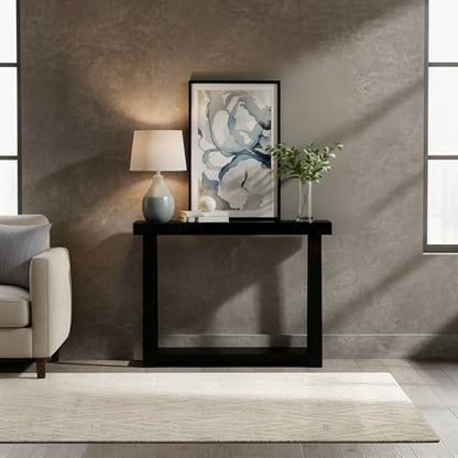Plank+Beam Classic Console Table with Shelf - 36 inches, Black - color: Black, size: 36 inches
