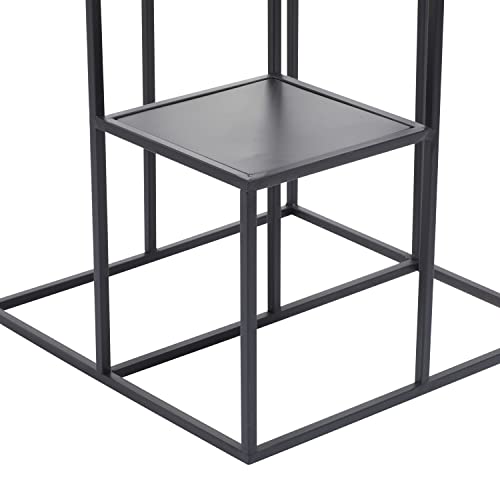 Deco 79 Metal 4 Tier Plantstand, 16" x 16" x 40", Black - color: Black, size: 16" x 16" x 40"