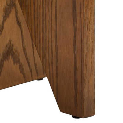 SAFAVIEH Couture Collection Bonaclara Medium Oak Brown 2-Leg Accent Table - color: Medium Oak