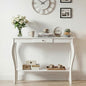 ChooChoo Narrow Console Table with Drawer, Chic Accent Sofa Table, Entryway Table, 39.3 Inch, White - color: White, size: 11.8"D x 39.3"W x 31.4"H