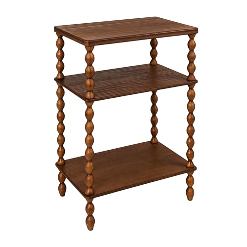 Creative Co-Op Bobbin Leg Rectangle Wood Accent Table, Walnut - color: Walnut Color, size: 20.5"L x 13.38"W x 29.5"H