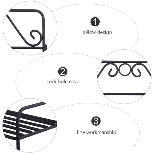 DOITOOL Iron Chair-Shaped Plant Stand, Small Metal Plant Stand, Rustproof Flower Pot Holder for Planter Indoor Outdoor Patio Garden Decor
