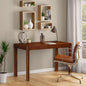 NTC Flow Modern Wooden Rectangle Desk Table with Hidden Drawer – Waterproof & Heat Resistant, Dark Walnut - color: Dark Walnut, size: 47 Inch, style: Desk