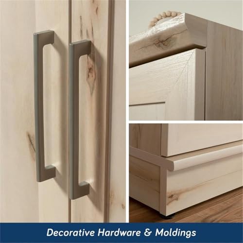 Sauder HomePlus Two Door Storage Cabinet/Pantry Cabinet, Pacific Maple Finish | Two Door - color: Pacific Maple